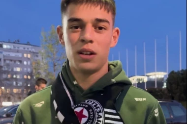 KAKO OVO KIDA EKOCIJE: Navijač Partizana u nekoliko reči objasnio koliko voli crno-bele (VIDEO)