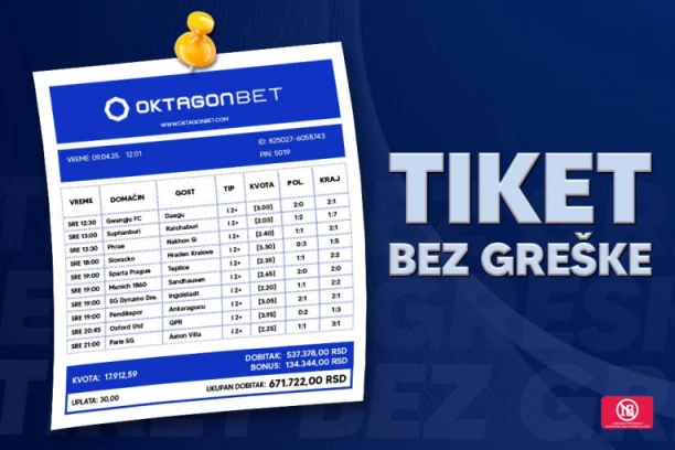 NEVEROVATNO: : Pogođen najluđi tiket – sa 30 dinara do 671.000!