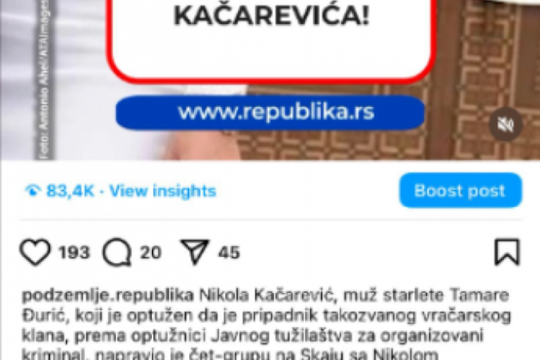 Tamara Đurić preti redakciji Republika