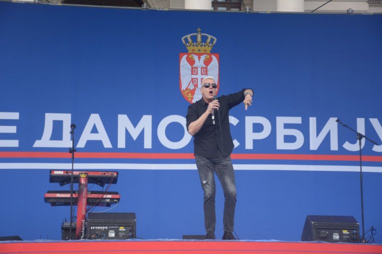 Đorđe David na skupu Ne damo Srbiju
