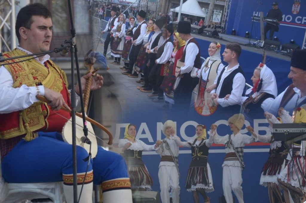 NARODNA NOŠNJA I GUSLE! Najlepši trenuci skupa "Ne damo Srbiju" - GRAĐANI ZAIGRALI I KOLO! (VIDEO)
