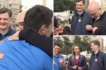 "Ć KAO ĆIRILICA, ALI Ć KAO I ĆACI" Vučević dobio bedž od studenata iz Pionirskog parka, evo šta simbolizuje i šta je premijer odgovorio! FOTO)