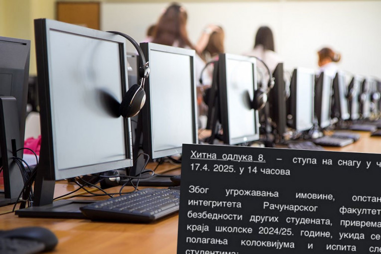 HITNA ODLUKA STUPA NA SNAGU U ČETVRTAK! Računarski fakultet ukinuo pravo blokaderima da pohađaju nastavu i polažu ispite!