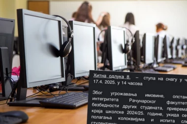 HITNA ODLUKA STUPA NA SNAGU U ČETVRTAK! Računarski fakultet ukinuo pravo blokaderima da pohađaju nastavu i polažu ispite!