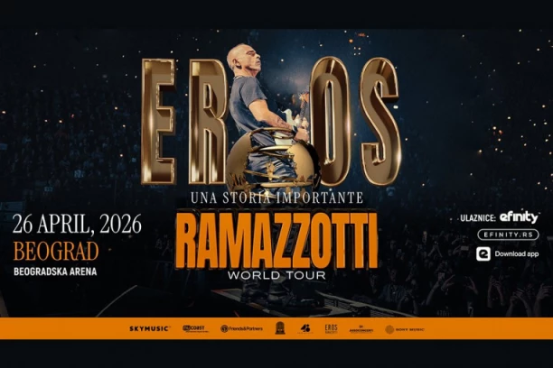 UNA STORIA IMPORTANTE WORLD TOUR NOVA GLOBALNA TURNEJA EROSA RAMACOTIJA U 4 ETAPE! 26. APRIL 2026. - SPEKTAKULARAN POVRATAK U BEOGRADSKU ARENU