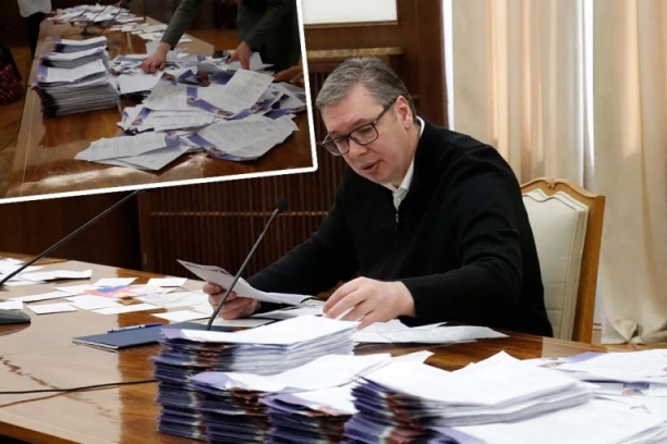 NA SVAKI DOPIS ĆE BITI ODGOVORENO! Predsednik Vučić čitao pisma koja su mu građani pisali tokom velikog skupa! (FOTO)