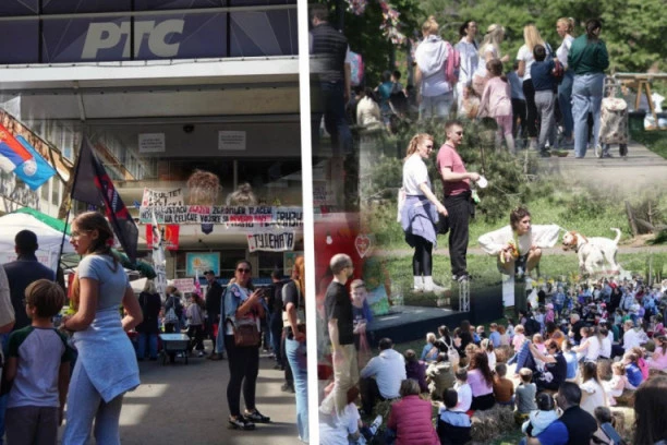 DVE SLIKE SRBIJE U SAMO 100 METARA! Evo šta stvarno Beograđani misle o studentima blokaderima ispred RTS! (FOTO)