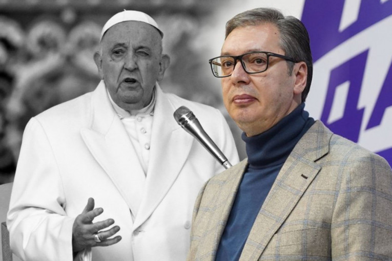 "BIO JE GLASNIK NADE I POMIRENJA, UVEK U SLUŽBI NAJUGROŽENIJIH" Predsednik Srbije Vučić izjavio saučešće povodom smrti pape Franje