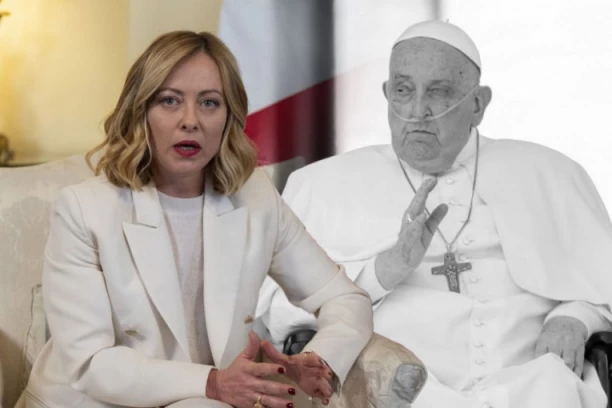 "VRATIO SE U OČEV DOM": Đorđa Meloni u suzama primila vest o smrti pape Franje