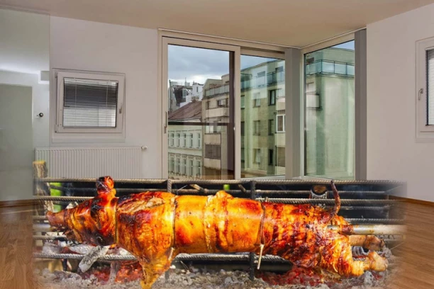 VASKRS U GASTARBAJTERSKOM STILU: Prase na ražnju sa pogledom na Beč! (VIDEO)