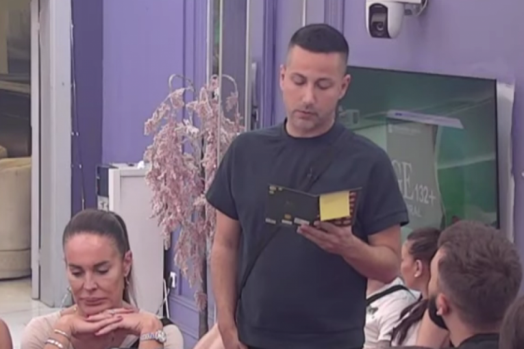 Marko Đedović čita pismo pd majke Elita 8 Zadruga