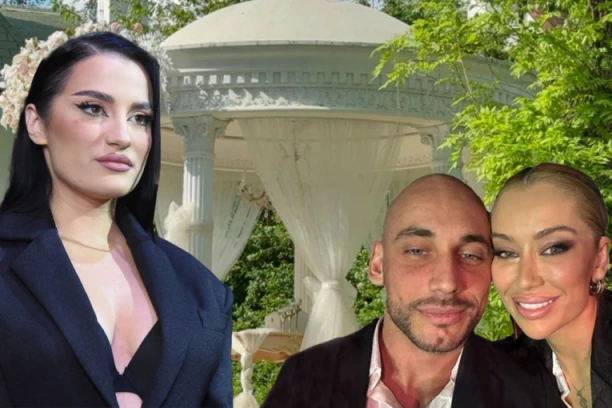 BARBARA BOBAK STIGLA NA SVADBU: Zablistala u elegantnoj crnoj haljini, svojim glasom će napraviti veselje veka! (VIDEO)