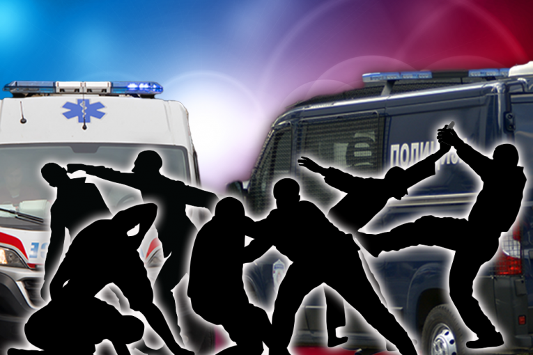 MASS BRAWL UNDER BRANKOV MOST! Youths with hoods punched, then stabbed a teenager!