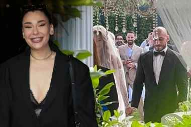 SANJA VUČIĆ UHVAĆENA SA NOVIM DEČKOM: Razmenjivali nežnosti na SVADBI Tee Tairović pa ih ULOVILA KAMERA! (VIDEO)