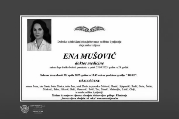 CELA ZEMLJA SE OPRAŠTA OD DOKTORKE ENE! Pretužne poruke koje slamaju srce, ali i reči upozorenja: "NAŠOJ DRŽAVI OVAKVI LJUDI NE TREBAJU" (FOTO)