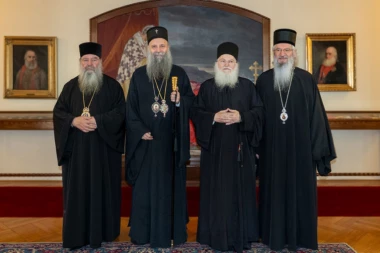 TRAŽE MOŠTI DVA SRPSKA SVECA – VAŽAN SASTANAK U PATRIJARŠIJI: Patrijarh Porfirije primio mitropolita sa Kipra i igumana sa Svete gore