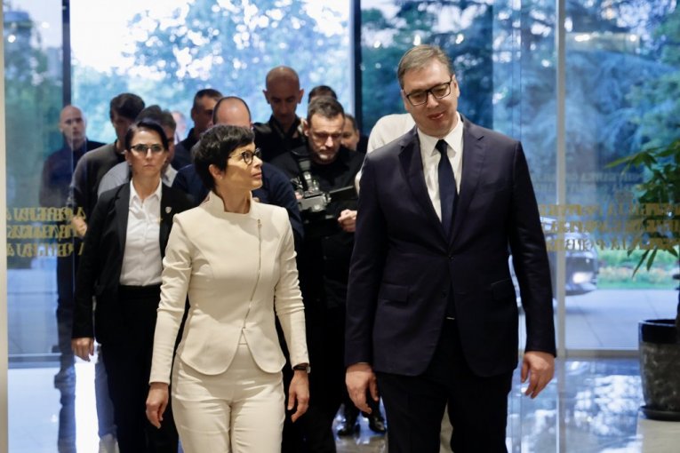Marta Kos i Aleksandar Vučić