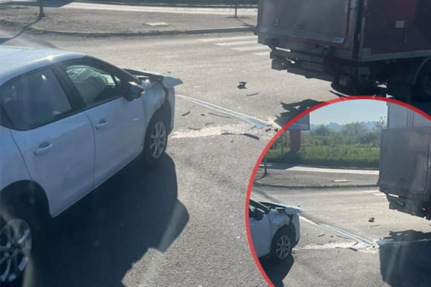 JEZIVA NESREĆA NA OBRENOVAČKOM PUTU! Stvaraju se gužve kod skretanja za Železnik! (FOTO)