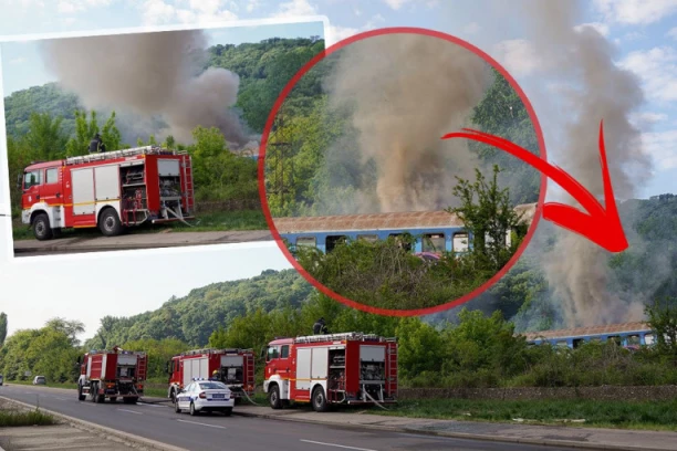 ZAPALILI SE VAGONI NA STANICI U RAKOVICI! Vatrogasci na licu mesta! (FOTO)