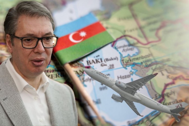 VUČIĆ SLETEO U BAKU! Avion zaustavljen zbog borbenih dejstava!