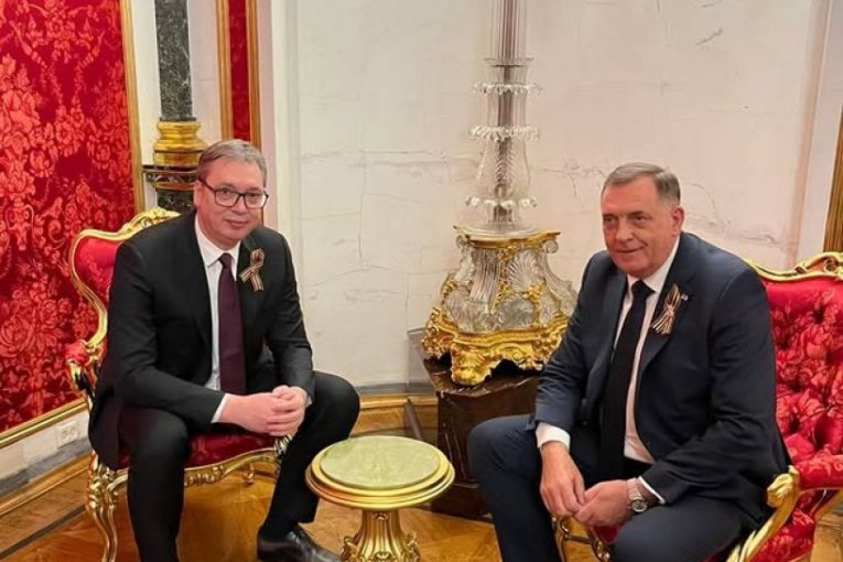 VUČIĆ I DODIK U MOSKVI: "Srpski sastanak u Kremlju"