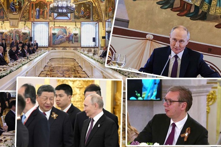 PUTIN ODRŽAO ZDRAVICU NA SVEČANOJ VEČERI! Luksuzna sala prepuna svetskih lidera, među njima i Vučić (FOTO/VIDEO)