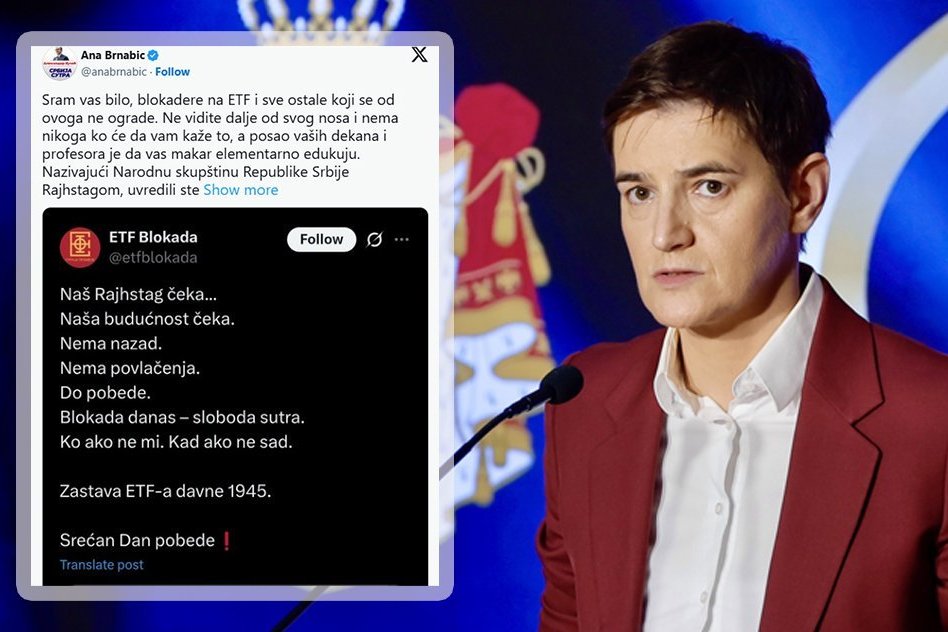 "UVREDILI STE NA NAJMONSTRUOZNIJI NAČIN SVOJ NAROD"! Brnabićeva očitala lekciju studentima blokaderima nakon skandalozne objave