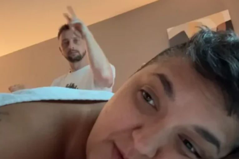 Marija Šerifović na masaži
