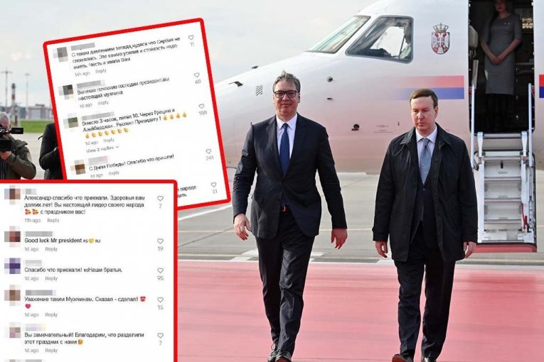 RUSI ODUŠEVLJENI VUČIĆEM - Pršte komentari zahvalnosti na predsednikovom TikToku: "РЕСПЕКТ ПРЕЗИДЕНТУ"