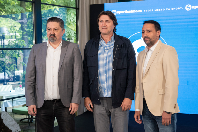 Saša Milovanović, generalni direktor Medijske mreže, Nedeljko Jovanović, Upravni odbor RK Partizan, Dražen Ostojić, direktor Sportissima