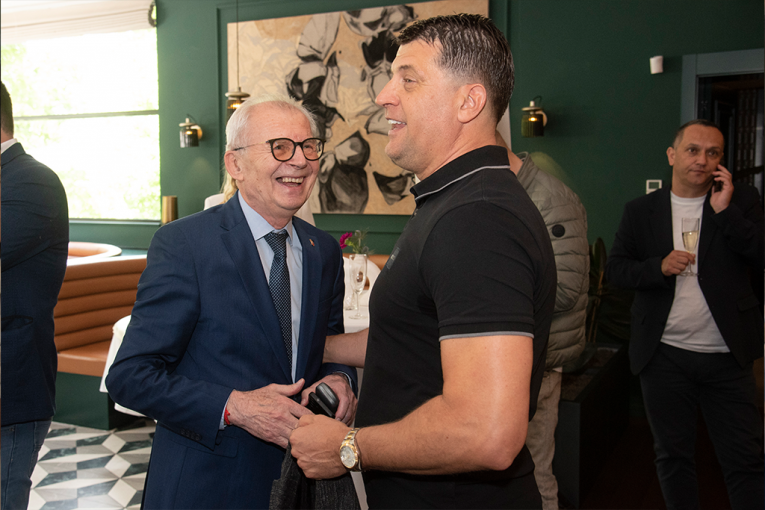 Svetozar Mijailović, predsednik FK Crvena zvezda, Vladan Milojević, trener FK Crvena zvezda