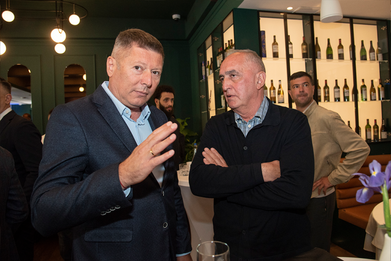 Slobodan Branković, direktor SAS, Aca Kovačević, bivši selektor futsal reprezentacije Srbije