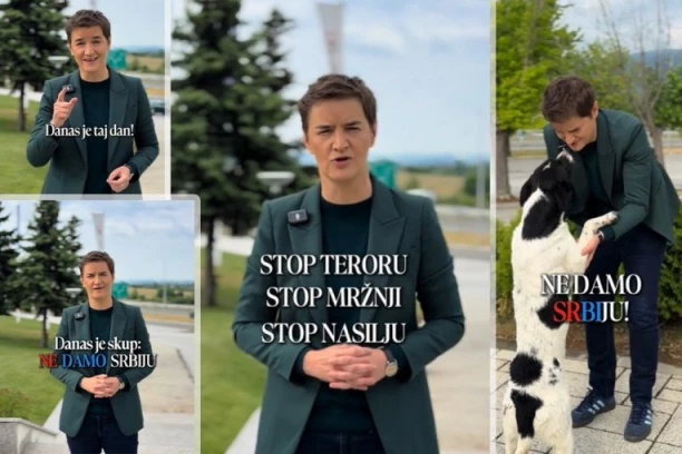 "DANAS IZ NIŠA ŠALJEMO PORUKU: STOP TERORU!" Brnabićeva se obratila javnosti pred Svenarodni skup! (VIDEO)