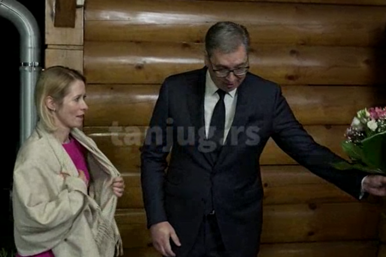 KAJA KALAS STIGLA U BEOGRAD! Vučić je dočekao u vili "Mir"! (VIDEO/FOTO)