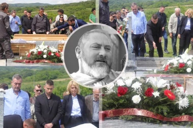 SAHRANJEN DAMIR DOKIĆ: Malo ljudi, bez Jelene - samo je sin Savo došao da isprati oca! (FOTO, VIDEO)