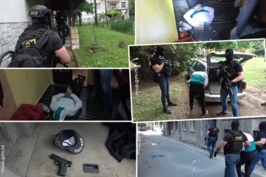 POGLEDAJTE FILMSKO HAPŠENJE BOMBAŠA IZ BEOGRADSKOG RESTORANA! Razvalili mu vrata, pa stavili lisice, u kolima nađen pištolj sa metkom u cevi  (FOTO+VIDEO)