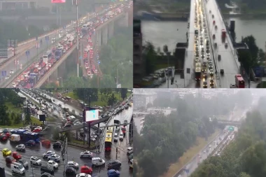NEVREME NAPRAVILO HAOS U BEOGRADU! Cela prestonica pod vodom, grad tukao gotovo sve delove, veliki broj vozila oštećen...! NA AUTO-PUTU VODA DO KOLENA (VIDEO/FOTO)