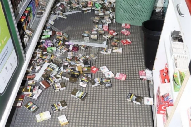 PROVALNICI OPUSTOŠILI BENZINSKU PUMPU! Policija uhapsila petoricu osumnjičenih!