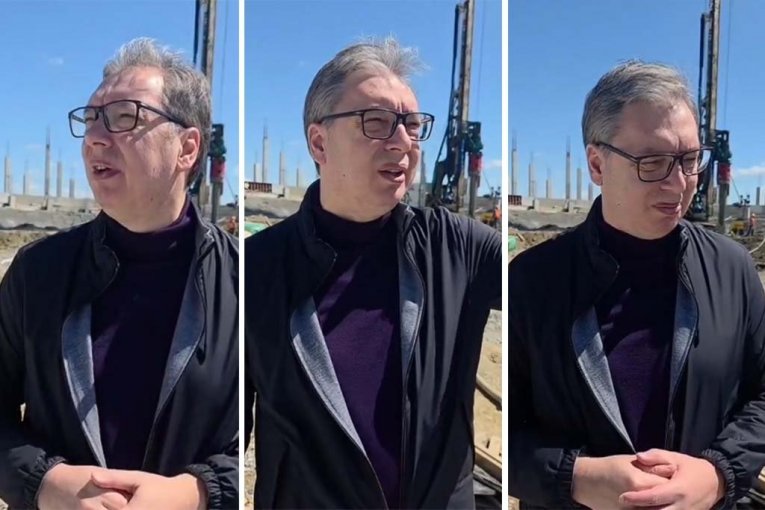 VUČIĆ OBIŠAO MESTO GDE NIČE VELELEPNI NACIONALNI STADION! "Pokušali su da unište Srbiju, uspećemo da je podignemo brže i snažnije"