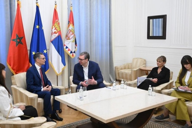 VUČIĆ SA ODLAZEĆIM AMBASADOROM MAROKA: "Belhaž je svojim radom ostavio snažan trag - PUNO USPEHA U DALJOJ SLUŽBI!" (FOTO)