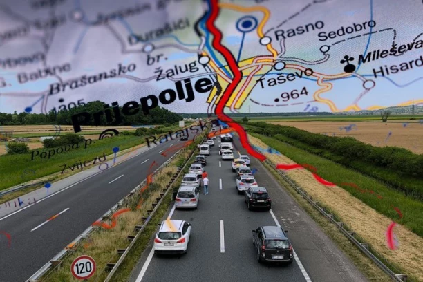OPASNA VOŽNJA ZBOG KIŠE! Spremite se na standardne gužve petkom - na jednom izlazu iz Srbije čekanja i do 60 minuta!