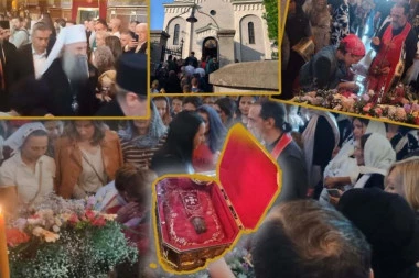 SVETI SAVA PONOVO U BEOGRADU NAKON VEKOVA: Svečano dočekan deo moštiju prvog srpskog arhiepiskopa - ruka koja blagosilja narod (VIDEO)