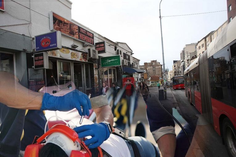 PALA KRV NA BLOKADAMA! Čovek pretučen na Zelenom vencu!