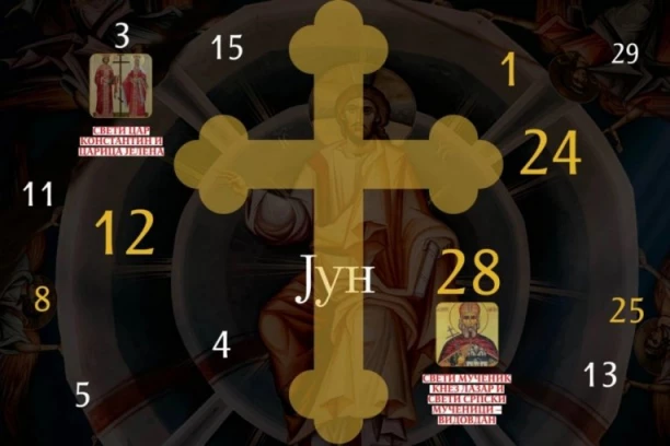 CRKVENI KALENDAR ZA JUN 2025.