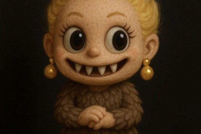 Lepa Brena kao Labubu igračka