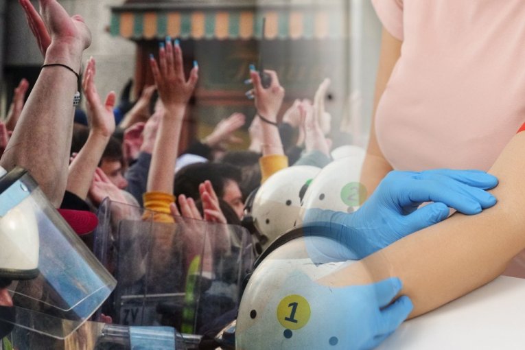 JEZIVO! Studenti-foteljaši vade ljudima krv na ulici: ZAŠTITNIH RUKAVICA NI NA VIDIKU, IGLU SAMO PROVUKU KROZ VATU (VIDEO)