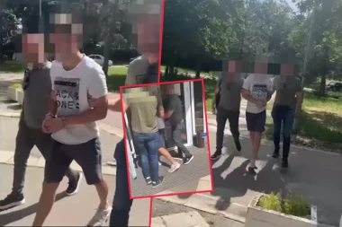 OVO JE HAPŠENJE NAPADAČA NA MILOŠA PAVLOVIĆA I NJEGOVE DRUGOVE! Oglasila se policija, radi se na identifikaciji drugih učesnika (VIDEO)