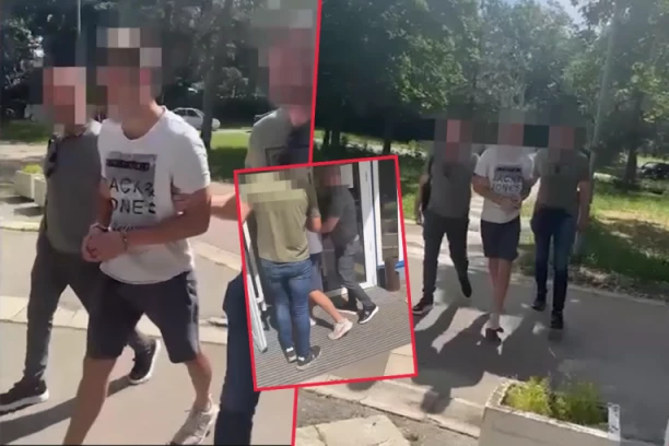 OVO JE HAPŠENJE NAPADAČA NA MILOŠA PAVLOVIĆA I NJEGOVE DRUGOVE! Oglasila se policija, radi se na identifikaciji drugih učesnika (VIDEO)