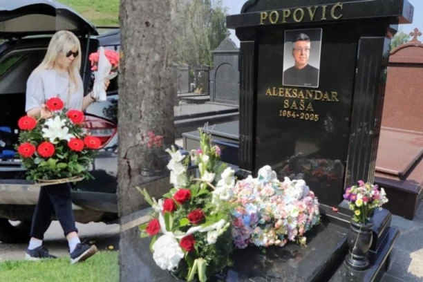 POTRESNA SCENA NA GROBU SAŠE POPOVIĆA: Suzana na Zadušnice donela OVO na groblje, poruka KIDA DUŠU! (VIDEO, FOTO)