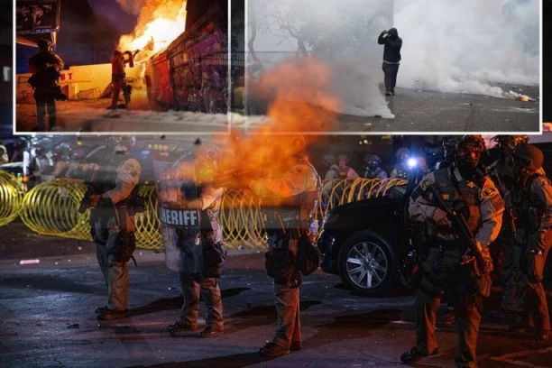 NULTA TOLERANCIJA: Policija u demokratskoj Americi blokadere gazi konjima i tuče ih na svakom koraku (VIDEO)